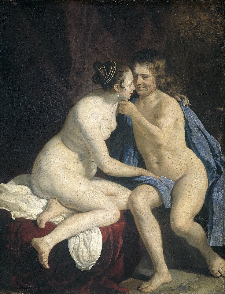 Liefdespaar, 1650-1660 by Jacob Van Loo